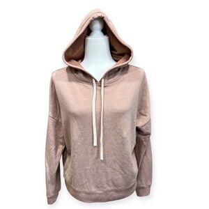 Madewell Tan Hoodie with White Drawstrings. Sz/M